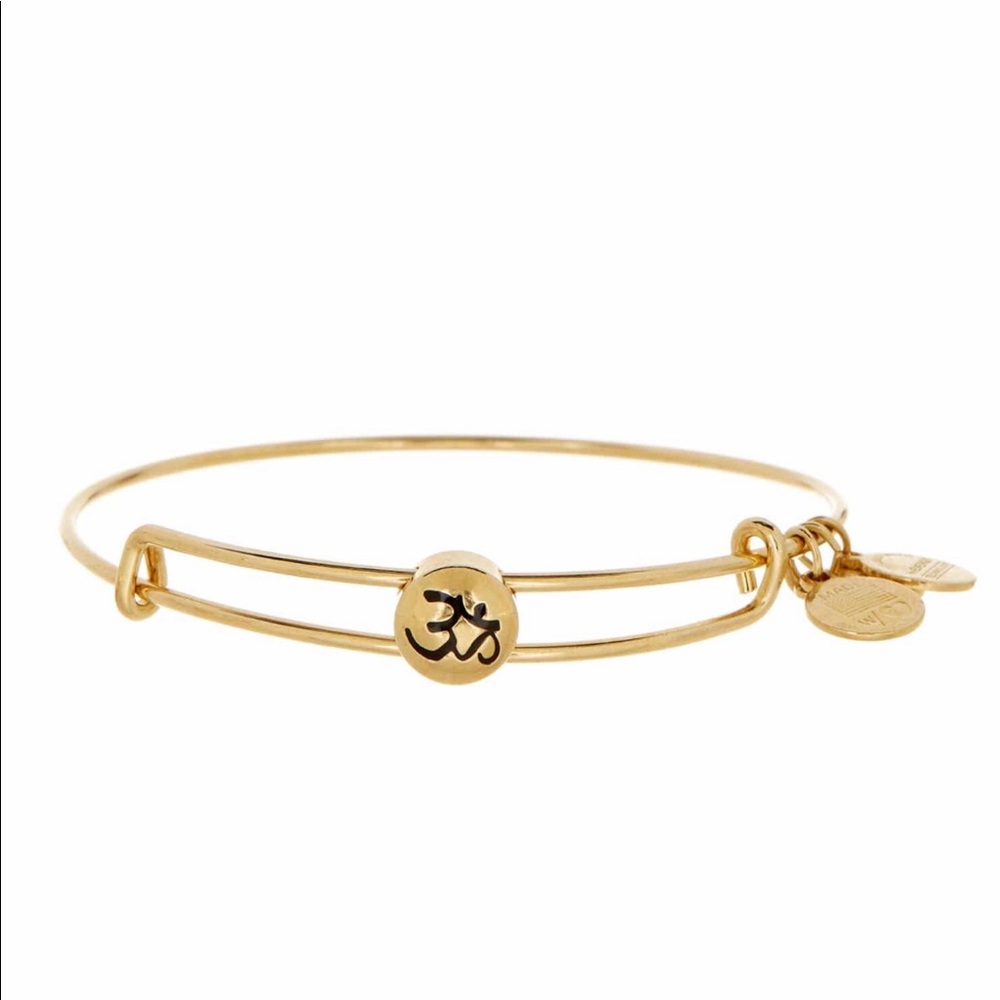 Alex and Ani Sacred Studs Expandable Om Bangle